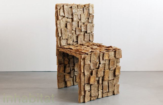 TOFU Chair, edible chair, Leonardo Talarico, chair made from tofu, Tofu Chair by Leonardo Talarico