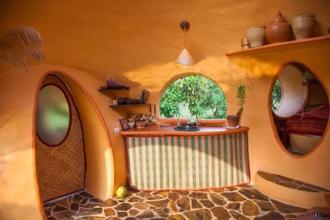 Dome House, Thailand, organic mango farm, sustainable building, terracotta dome house, tropical fauna, green design, sustainable design, eco-design, locally-sourced materials, daylighting, natural ventilation, Steve Areen