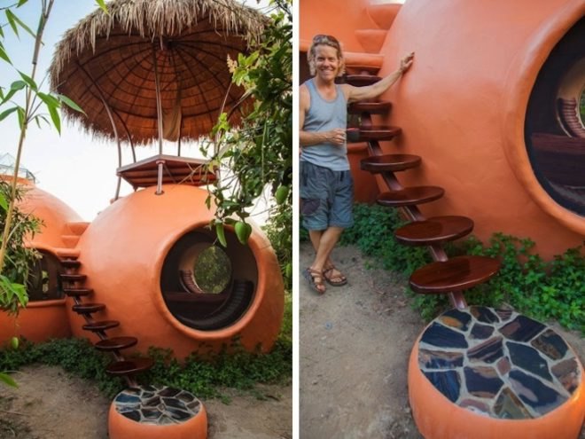 Dome House, Thailand, organic mango farm, sustainable building, terracotta dome house, tropical fauna, green design, sustainable design, eco-design, locally-sourced materials, daylighting, natural ventilation, Steve Areen