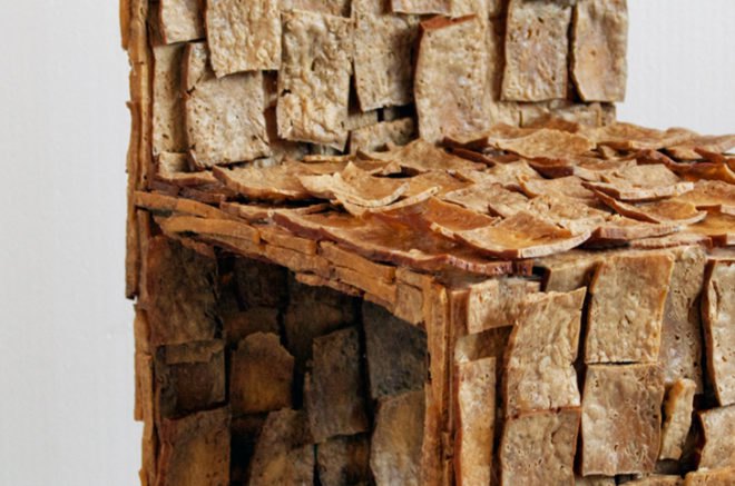 TOFU Chair, edible chair, Leonardo Talarico, chair made from tofu, Tofu Chair by Leonardo Talarico