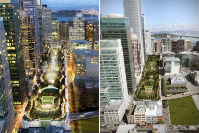 Transbay Transit Center, Pelli Clark Pelli, san francisco, transit center, construction update, train station, green roof,