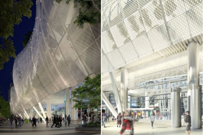 Transbay Transit Center, Pelli Clark Pelli, san francisco, transit center, construction update, train station, green roof,