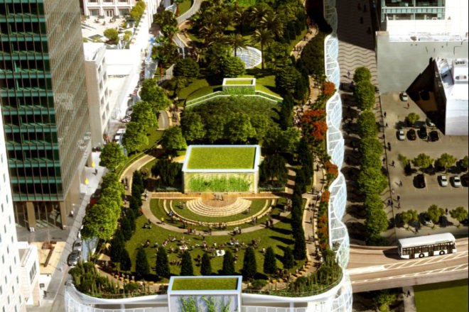 Transbay Transit Center, Pelli Clark Pelli, san francisco, transit center, construction update, train station, green roof,