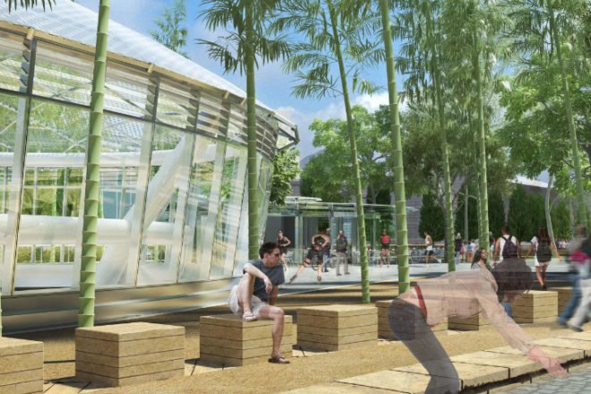 Transbay Transit Center, Pelli Clark Pelli, san francisco, transit center, construction update, train station, green roof,
