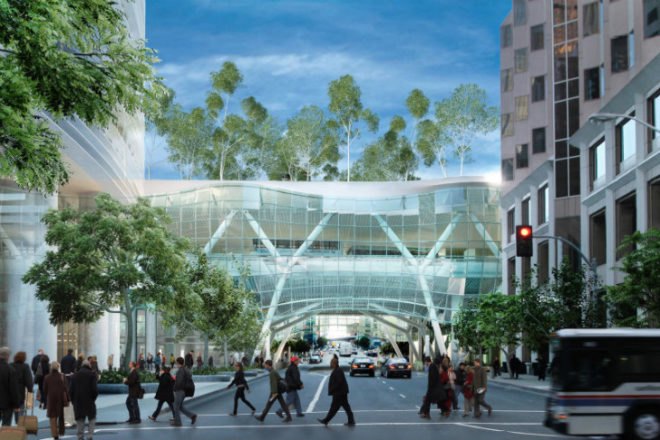 Transbay Transit Center, Pelli Clark Pelli, san francisco, transit center, construction update, train station, green roof,