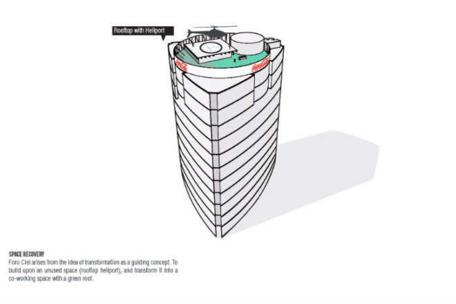 Transformada Ciel, Foro Ciel, rooftop renovation, rooftop garden, AGENT, green roof, co-working space, Rojkind Arquitectos