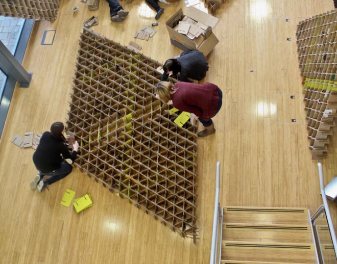 Trash Café Newcastle, U-café Newcastle University, Upcycling Newcastle University, waste recycling, recycled materials, student recycling project, pop-up cafés, green design, plastic waste reuse, recycled plastic bags, Physical Sciences Research Council (EPSRC)