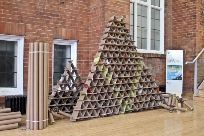 Trash Café Newcastle, U-café Newcastle University, Upcycling Newcastle University, waste recycling, recycled materials, student recycling project, pop-up cafés, green design, plastic waste reuse, recycled plastic bags, Physical Sciences Research Council (EPSRC)