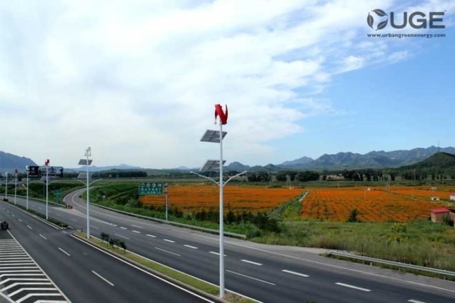 UGE, urban green energy, pingquan, china, led, streetlight, wind, solar