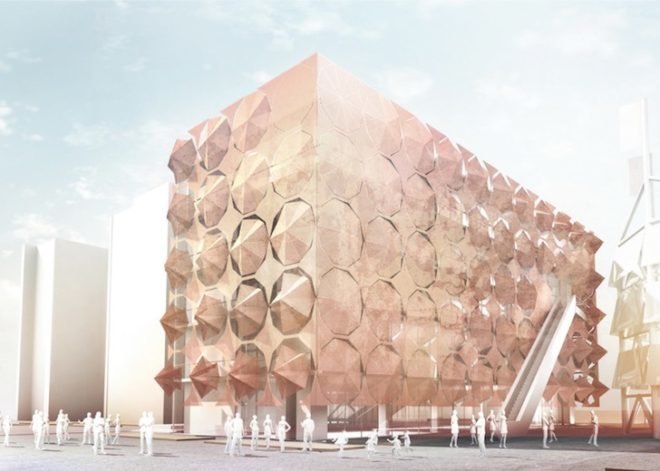 Madrid, Spain, Shanghai Pavilion, bamboo, steel, Corten steel, parasols, steel umbrellas, daylighting, sustainable renovation, natural ventilation, green design, sustainable design, eco-design, Foreign Office Architects, 3Gatti Architecture Studio