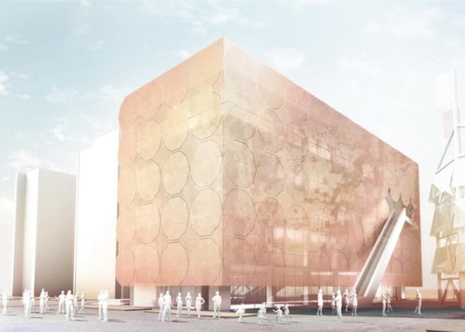 Madrid, Spain, Shanghai Pavilion, bamboo, steel, Corten steel, parasols, steel umbrellas, daylighting, sustainable renovation, natural ventilation, green design, sustainable design, eco-design, Foreign Office Architects, 3Gatti Architecture Studio