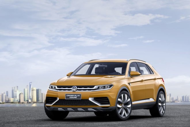 Volkswagen, Volkswagen hybrid, Volkswagen plug-in hybrid, Volkswagen CrossBlue Coupe concept, 2013 Shanghai Auto Show, green car, green transporation, hybrid, plug-in hybrid, hhybrid suv