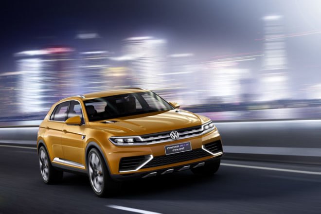 Volkswagen, Volkswagen hybrid, Volkswagen plug-in hybrid, Volkswagen CrossBlue Coupe concept, 2013 Shanghai Auto Show, green car, green transporation, hybrid, plug-in hybrid, hhybrid suv