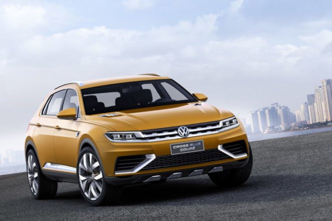 Volkswagen, Volkswagen hybrid, Volkswagen plug-in hybrid, Volkswagen CrossBlue Coupe concept, 2013 Shanghai Auto Show, green car, green transporation, hybrid, plug-in hybrid, hhybrid suv