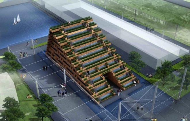 green design, sustainable design, Expo 2015, Milan, Viet Nam, H&P Architects, eco-design, urban agriculture, sustainable agriculture, recycled materials, salvaged materials, rice farms,