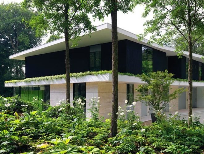 Villa L Netherlands, Powerhouse Company, RAU, sustainable building, green roofed house, natural light, residential architecture, water storage, PV cells, energy efficient building, Utrecht architecture