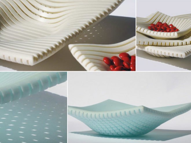 Steve Buetow, Scott Helmes, recycled Corian , Corian tableware , S2BH, Walker Art Center, recycled materials, eco tableware