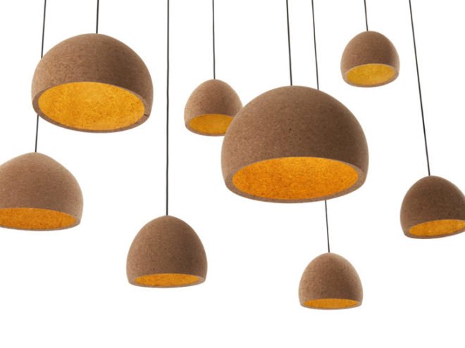 Benjamin Hubert , Cork light, cork lamp, cork lighting, Float Light, float lamp, cork designs, cork furniture