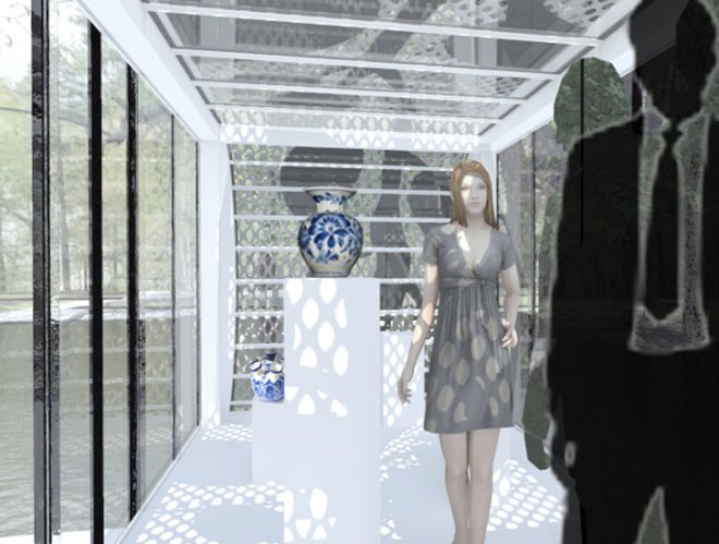 green cabinet, shipping container pavilion, recycled shipping container, cargotecture, shipping container, green architecture, sustainable architecture, green building, sustainable design, green design