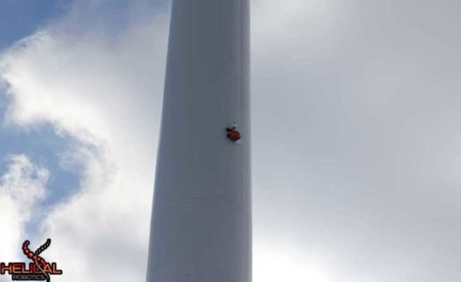 hr-mp20, helical robotics, wind turbine, inspection, climbing, wireless