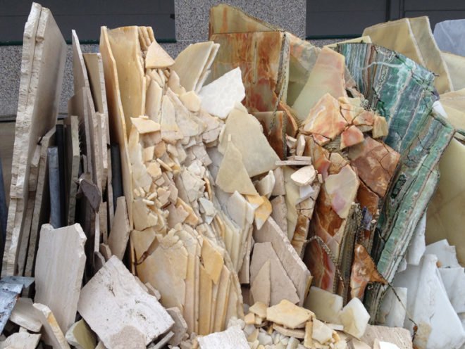 earthquake, budri, patricia urquiola, slabs, fragments, design, italy, salone del mobile, furniture fair, milan, 2013, origami, vases, marble, onyx, marblelace, natfuses macrosteria, tables, vases, coverings, stones, secret room