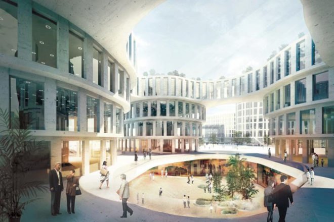 Shanghai Hongqiao Airport, central business district, MVRDV, Aedas, Shanghai