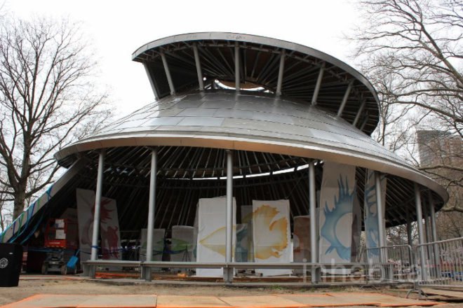 WXY, The Battery Conservancy, sea glass, seaglass, seaglass carousel, sea glass carousel, green design, eco design, sustainable design, battery park, green architecture nyc, nyc carousels