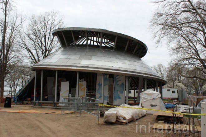 WXY, The Battery Conservancy, sea glass, seaglass, seaglass carousel, sea glass carousel, green design, eco design, sustainable design, battery park, green architecture nyc, nyc carousels