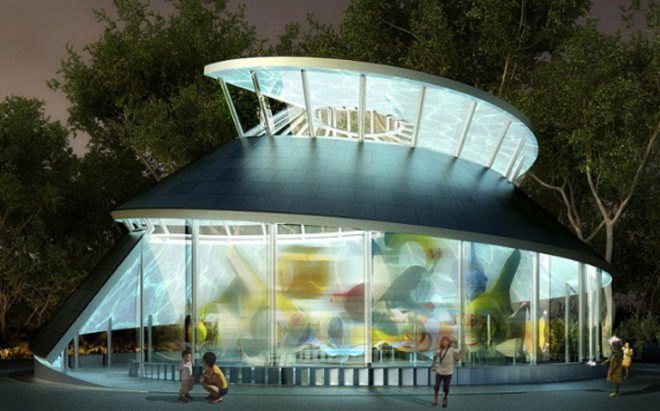 WXY, The Battery Conservancy, sea glass, seaglass, seaglass carousel, sea glass carousel, green design, eco design, sustainable design, battery park, green architecture nyc, nyc carousels