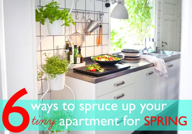 6 Ways to Spruce Up a Tiny Apartment for Spring, tiny apartment, small dwellings, small living, spring cleaning tips, tiny home, tiny living, small apartment tips, micro apartment, nyc micro apartment
