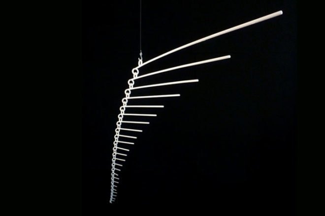 3D-printed mobile, by Marco Mahler, Henry Segerman, 3d printing, 3d-printed sculpture