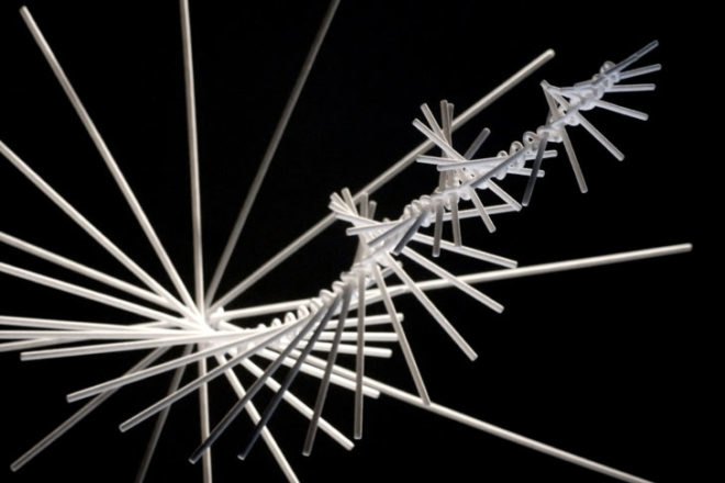 3D-printed mobile, by Marco Mahler, Henry Segerman, 3d printing, 3d-printed sculpture