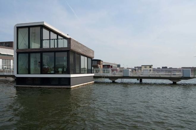 urgent architecture, watervilla, IJBurg, Koen Olthuis, Koen Olthius, floating architecture, bridgette meinhold, resilient architecture, resilient design, disaster design, design for disaster preparedness, design to withstand disasters, green design, eco design, sustainable design, adaptable housing, inhabitat book review, book review, disaster housing, green architecture, sustainable architecture, eco architecture, green books, bridgette meinhold interview