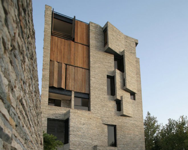 Apartment No 1, Architecture by Collective Terrain, recycled stone, local stone, recycled materials, mahallat, iran, upcycled materials