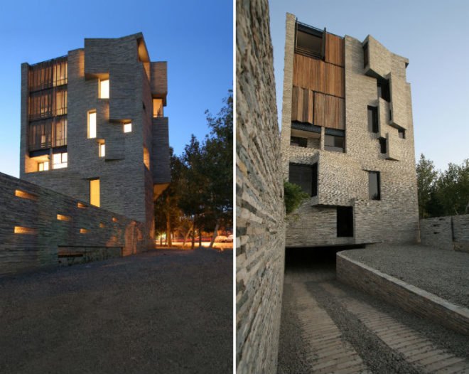 Apartment No 1, Architecture by Collective Terrain, recycled stone, local stone, recycled materials, mahallat, iran, upcycled materials