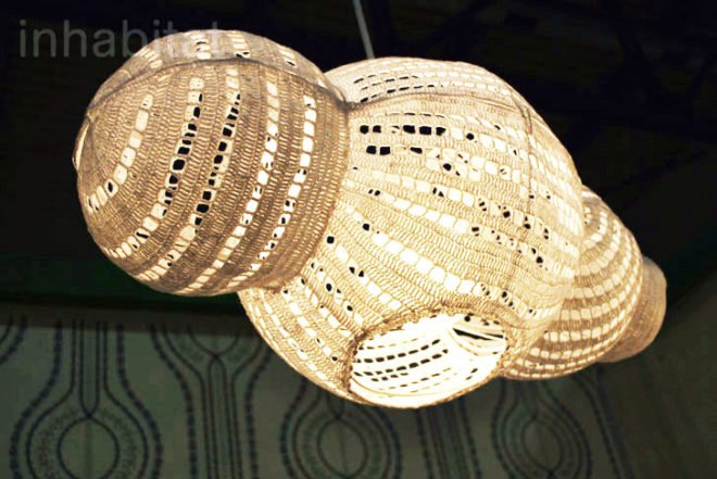 Edward Linacre, The Nest Lamp, Melbourne Movement, australian design, bamboo veneer, interlocking, Green Lighting, Green Materials, DIY, Green Lighting, Recycling / Compost, Milan Furniture Fair, Milan Design Week 2013