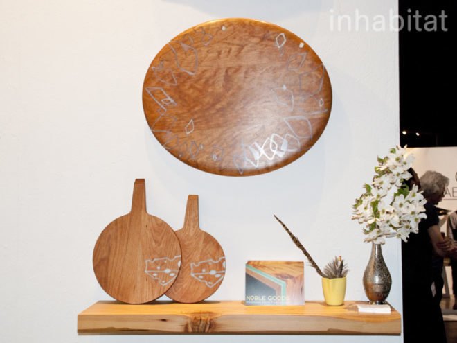 Noble Goods, BKLYN Designs, Brooklyn Designs, Amanda Coen, New York City, Inhabitat, Inhabitat NYC, sustainable design, eco design, green design, reclaimed wood, salvaged wood, salvaged materials, recycled aluminium, recycled materials, industrial design, furniture design, home goods, house ware, West Elm, Brooklyn, Brooklyn Chamber of Commerce, Christopher Moore, Molly FitzSimons, resin, resin inlay, eco resin, FSC certified, FSC wood
