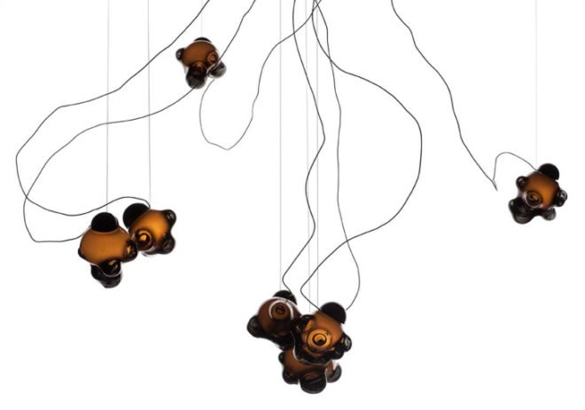 bocci 38 collection, omer arbel, green lighting, sustainable design, green design, terrarium, lamp, energy-efficient lighting, pendant light, gardening, container garden, green interiors euroluce, milan design week, milan furniture fair, salone milan