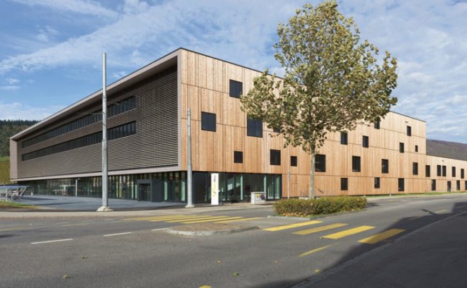 green design, eco design, sustainable design, Solar Max, photovoltaic roof, Sputnik Engineering, Burckhardt + Partner, Minergie Certified, solar powered office, Biel, Switzerland