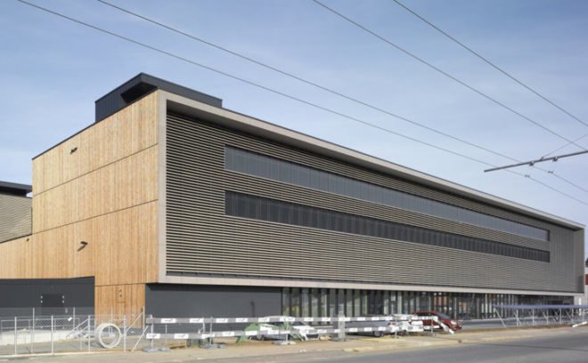 green design, eco design, sustainable design, Solar Max, photovoltaic roof, Sputnik Engineering, Burckhardt + Partner, Minergie Certified, solar powered office, Biel, Switzerland