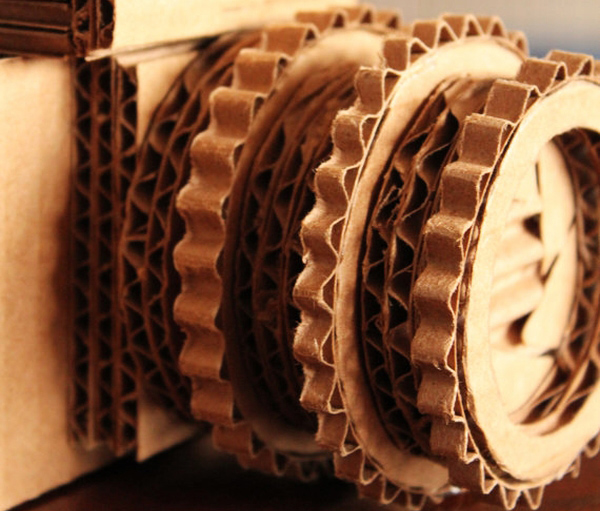 Cardboard Nikon Camera, Marta Crass, eco art, cardboard art, cardboard camera, sustainable design, green design, cardboard model, cardboard, recycled cardboard, recycled materials, sustainable materials