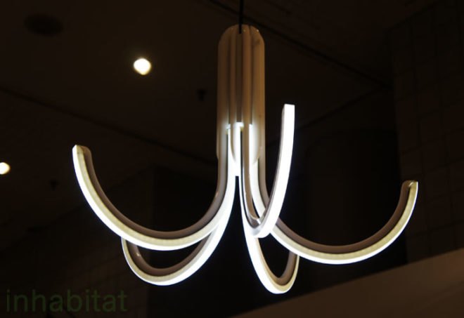led chandelier, lighting, new york design week, international contemporary furniture fair, 2012, group-two design, caviar20, erica pecoskie, george siminopolous, dwell, radostar, ids toronto