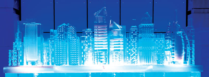 green design, eco design, sustainable design , Chillout Cafe, ice cafe Dubai, Sharaf Group, ice hotel, Burj Khalifa