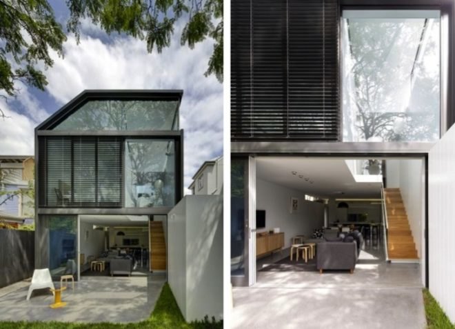 sustainable renovation, green renovation in Sydney, Christopher Polly, skylights, daylighting, natural light, green design, sustainable design, eco-design, Cosgriff House in Australia, natural ventilation, light wells,