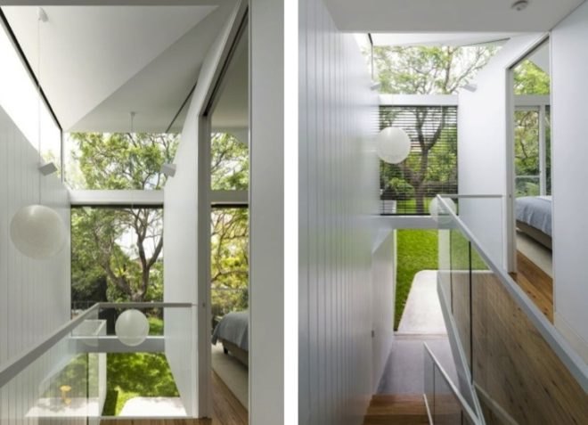 sustainable renovation, green renovation in Sydney, Christopher Polly, skylights, daylighting, natural light, green design, sustainable design, eco-design, Cosgriff House in Australia, natural ventilation, light wells,