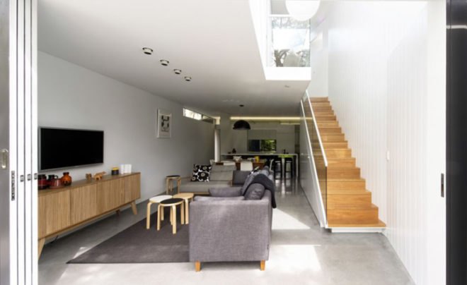 sustainable renovation, green renovation in Sydney, Christopher Polly, skylights, daylighting, natural light, green design, sustainable design, eco-design, Cosgriff House in Australia, natural ventilation, light wells,