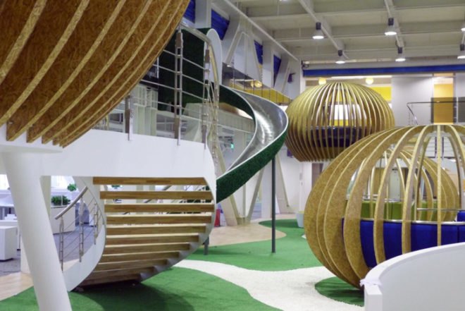 green design, eco design, sustainable design, flexible workspace, edg Corporation, David Ho, Qihoo 360 headquarters, strawboard, sustainable bamboo flooring