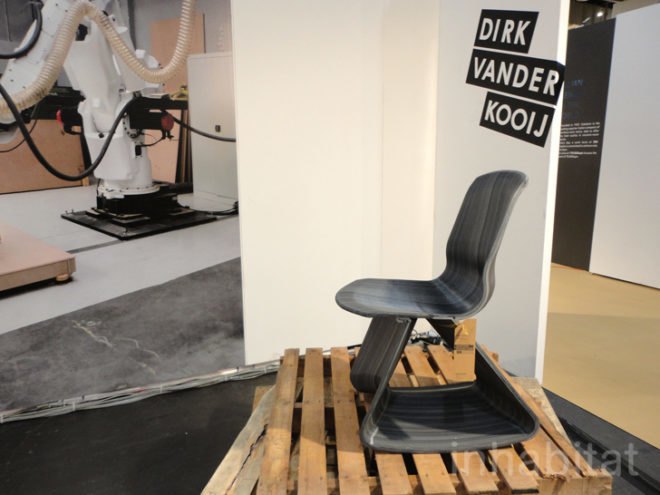 green design, eco design, sustainable design, Dirk Vander Kooij, ICFF, Chubby chairs, recycled refrigerator chairs, 3D printed chairs, Fanuc robot