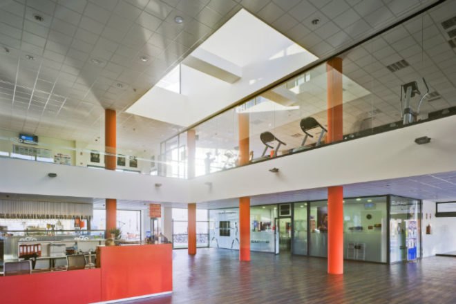 Ego Sports Center, Ferrer Arquitectos, spain, almeria, eco gym, solar hot water, sports center