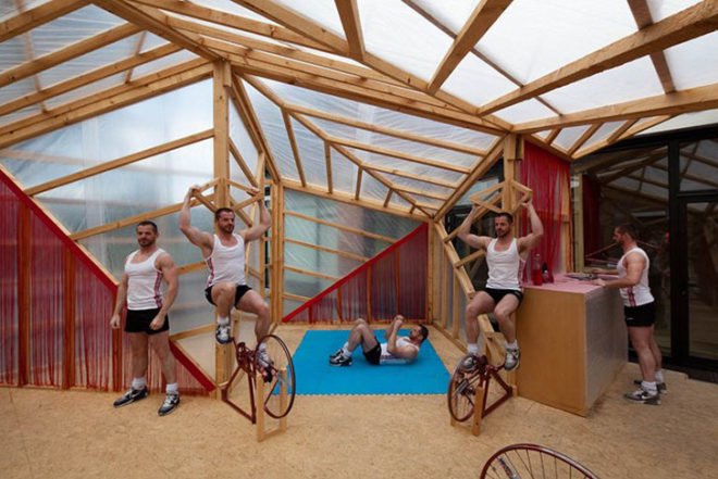 Elii, spanish design, self-sufficiency, health, Jane Fonda Kit House, JF-Kit, gym, off-grid, Architecture, Kinetic Energy, Daylighting, green furniture, energy efficiency,